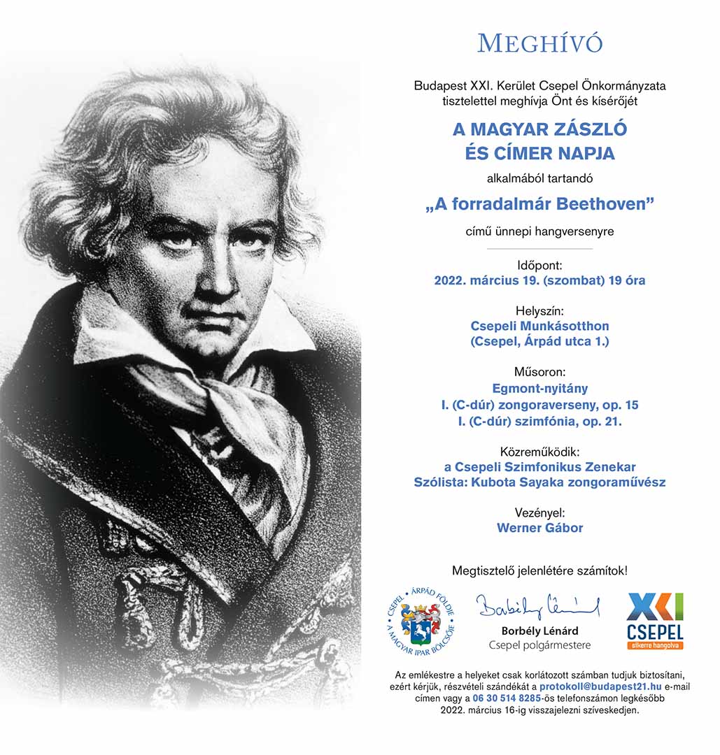A forradalmár Beethoven ünnepi hangverseny